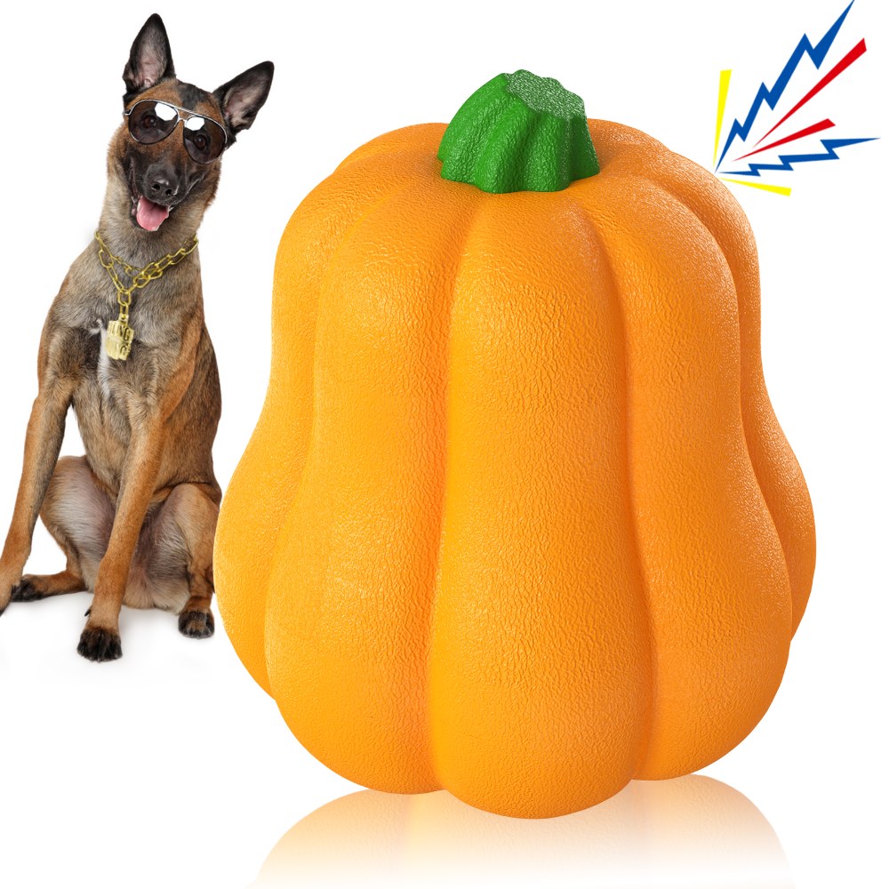 Squeaky Outdoor Pumpkin Dog Toy - Imagen 2