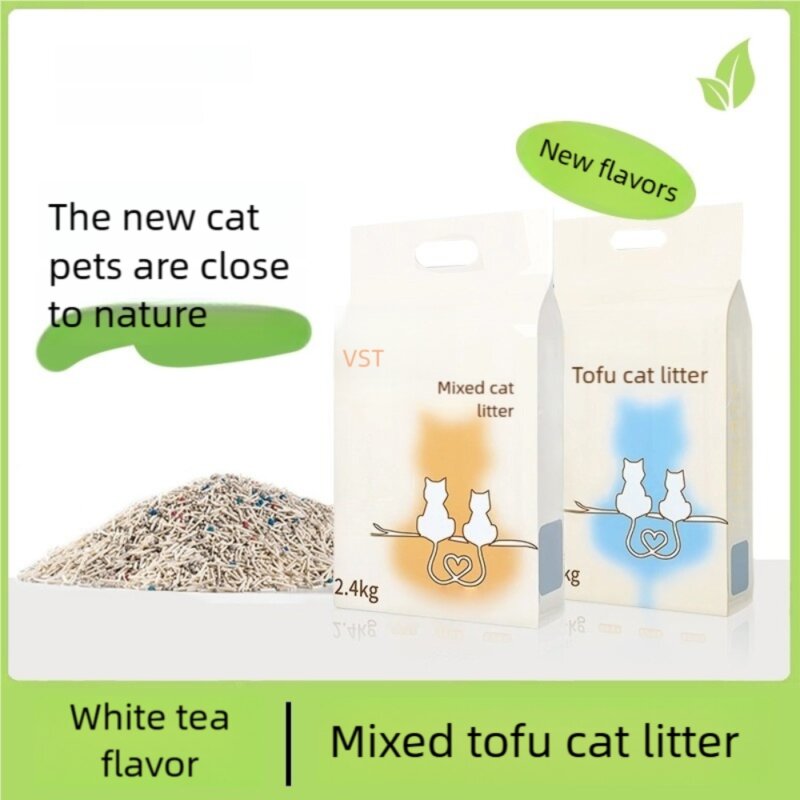 Hot Sale Tofu Cat Litter Natural Plant Fiber  Easy to Use