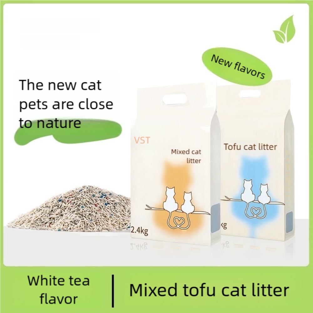 Hot Sale Tofu Cat Litter Natural Plant Fiber  Easy to Use