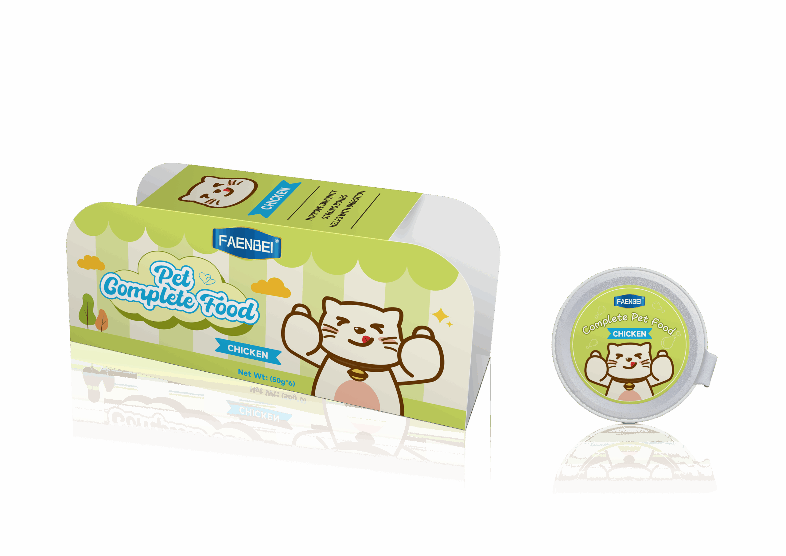 Popular Chicken Flavor Wet Cat Food 50g Aluminum Canned Pet Food Private Label High Protein Cat Snacks Vendor - Image 3