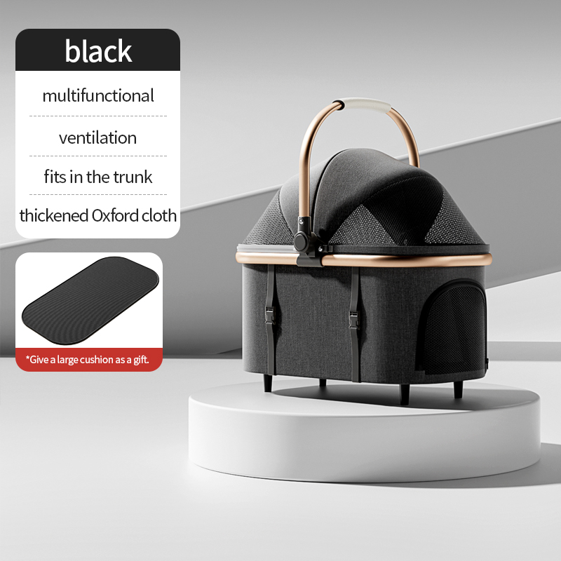 Hot sale small and medium-sized multi-functional pet stroller - Imagem 8