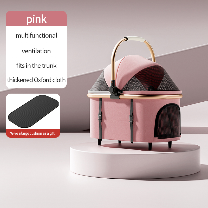 Hot sale small and medium-sized multi-functional pet stroller - Imagem 10