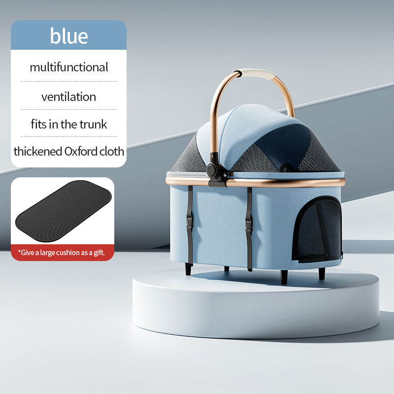 Hot sale small and medium-sized multi-functional pet stroller - Imagem 11