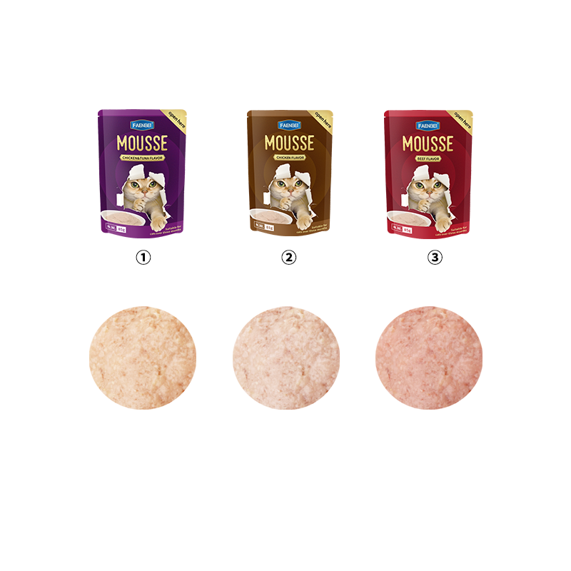 85g Wholesale Pet Wet Food Bags Mousse Snack Bags Cat Wet Food 12 Bags/Box - Imagem 4