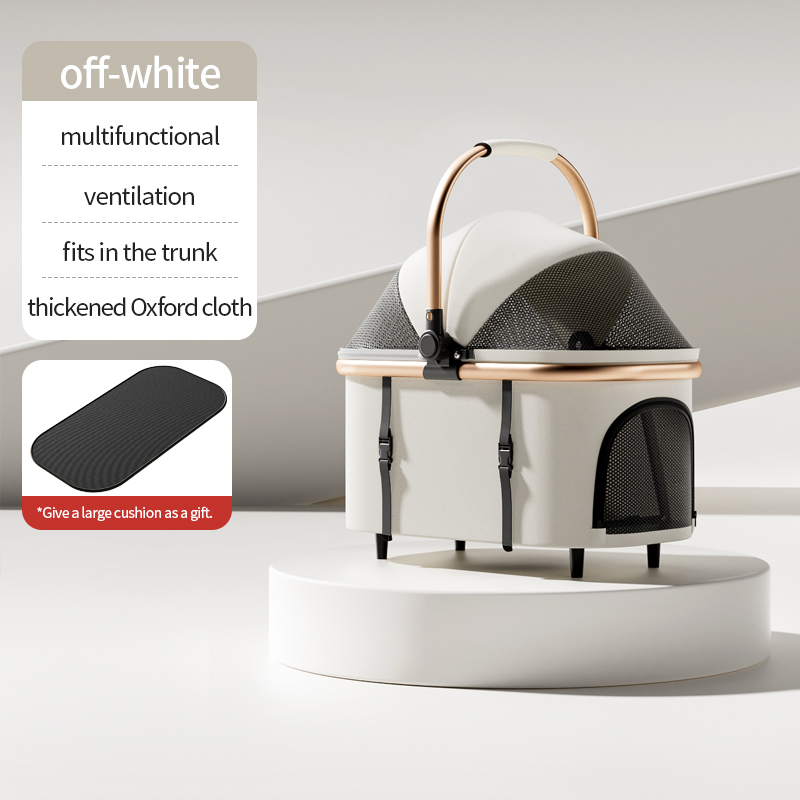 Hot sale small and medium-sized multi-functional pet stroller - Imagem 12