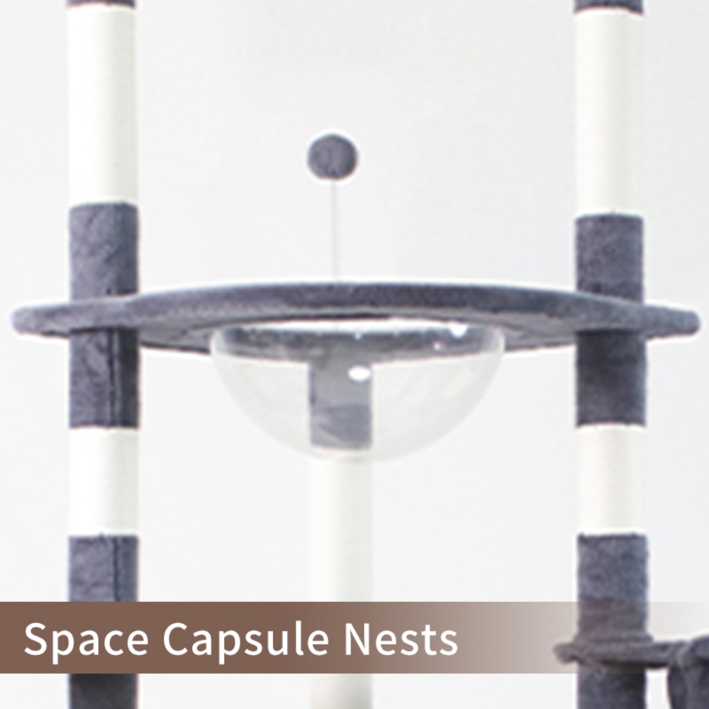 Wholesale Cat Trees Tower Tree House New Cute Luxury High Quality Large Pet Cat Climbing Frame Cat Tree - Imagem 12