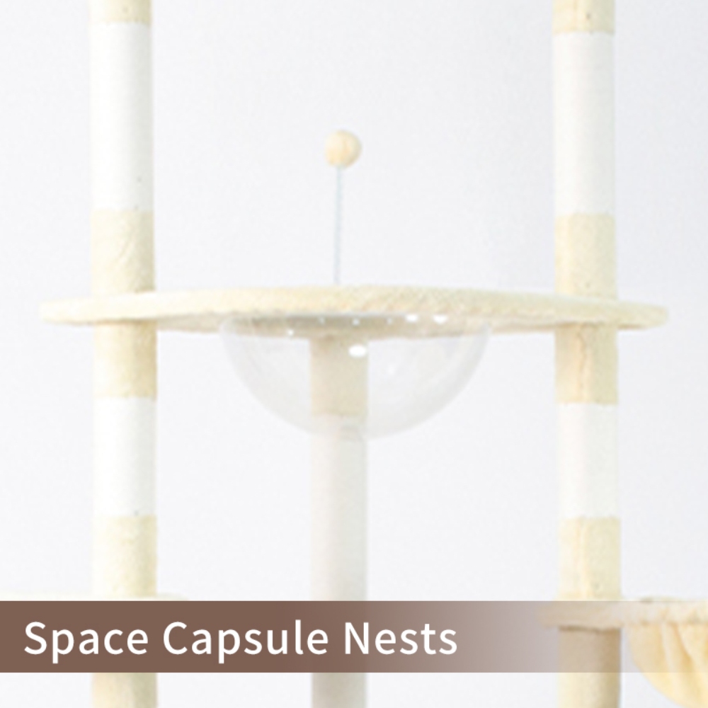 Wholesale Cat Trees Tower Tree House New Cute Luxury High Quality Large Pet Cat Climbing Frame Cat Tree - Imagem 13