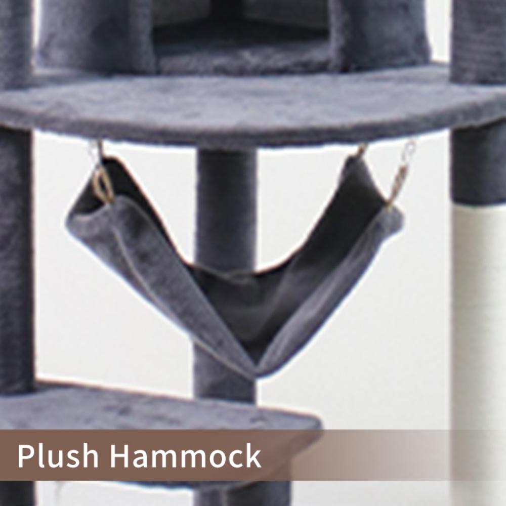 Wholesale Cat Trees Tower Tree House New Cute Luxury High Quality Large Pet Cat Climbing Frame Cat Tree - Imagem 14