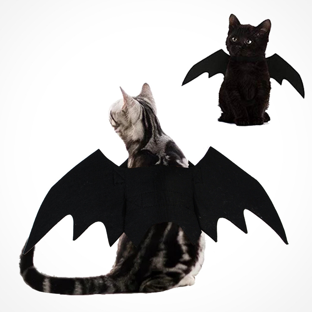 Halloween Dog wings Funny Pet Clothes Costumes Bat Wings Cat Cosplay Outfits Cool Apparel Spider Costume - Imagem 2