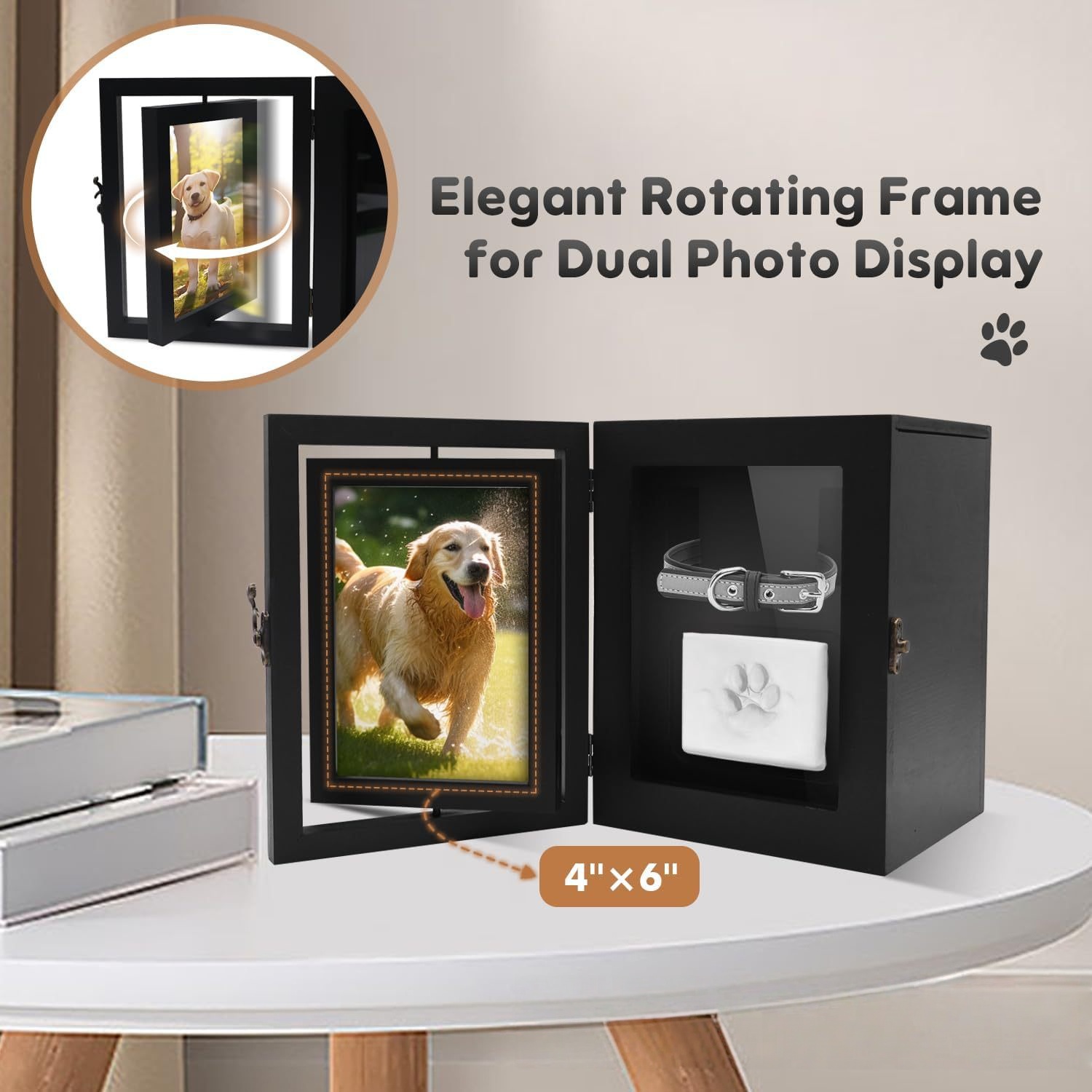 Modern Style Chinese Design Wooden Pet Urn Funeral Supplies Pet Memorial Tombstone for Pet Memorials — изображение 2