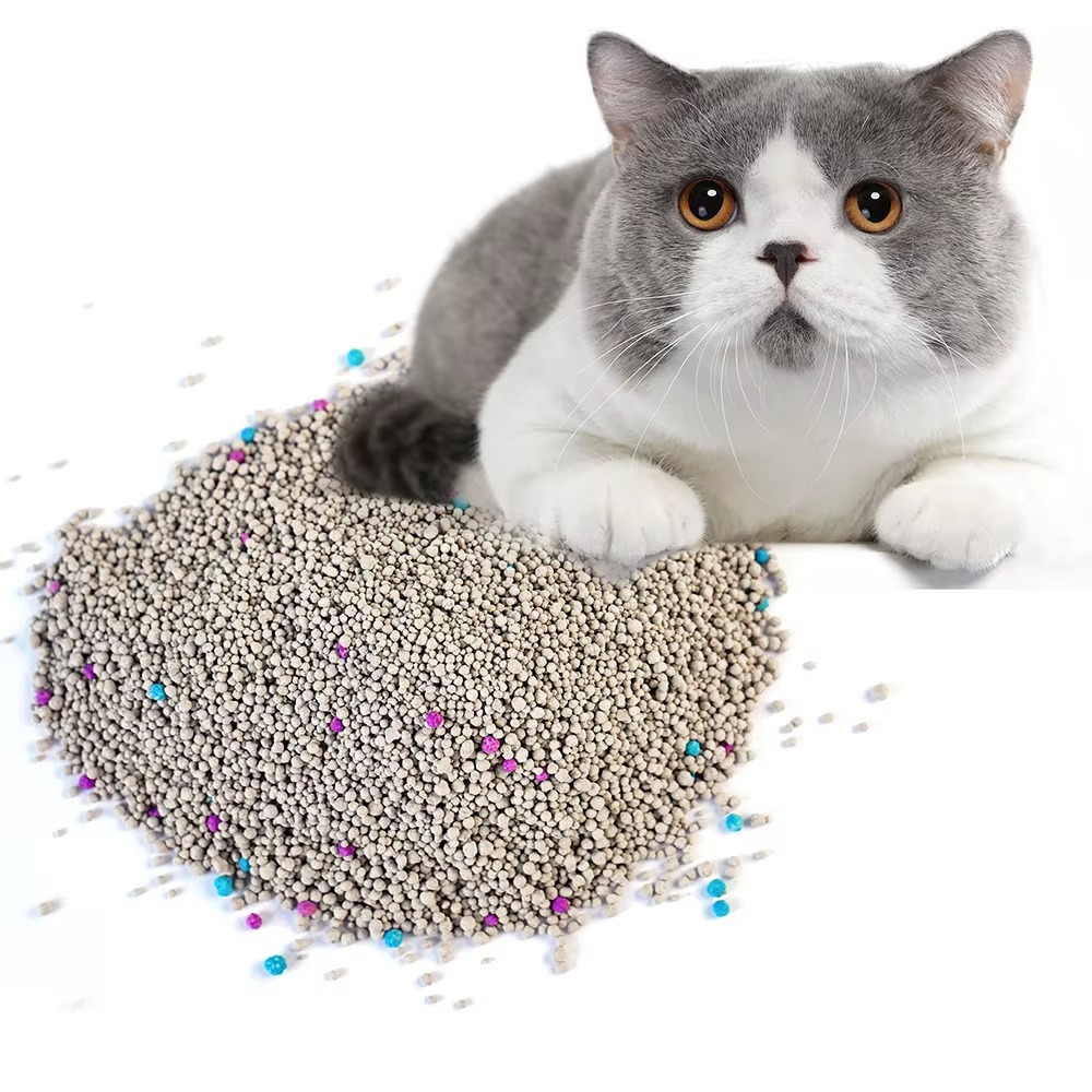 Low Price 100% Natural Low Dust Flushable Quick Clump Bentonite Cat Litter - الصورة 2