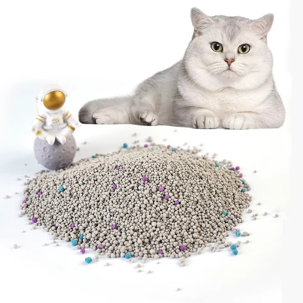 Low Price 100% Natural Low Dust Flushable Quick Clump Bentonite Cat Litter - الصورة 3