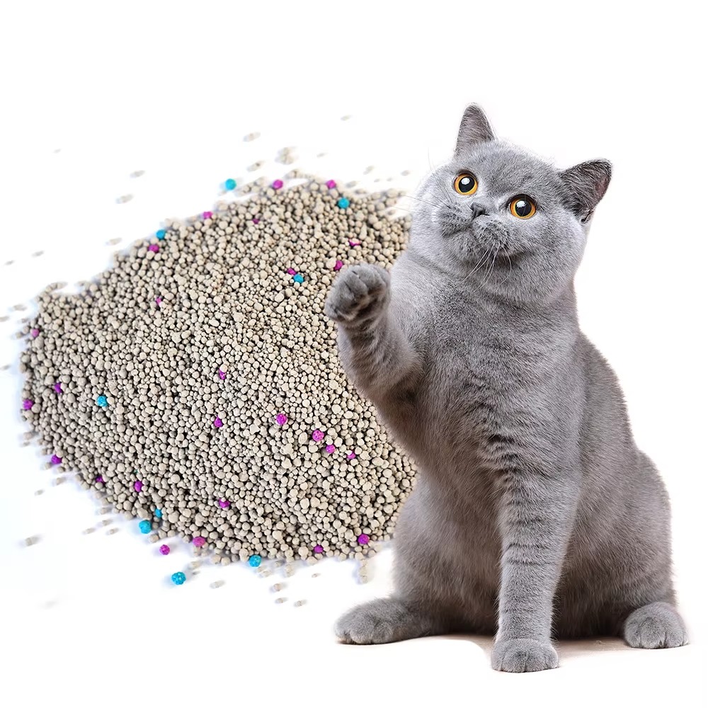 Low Price 100% Natural Low Dust Flushable Quick Clump Bentonite Cat Litter - الصورة 4