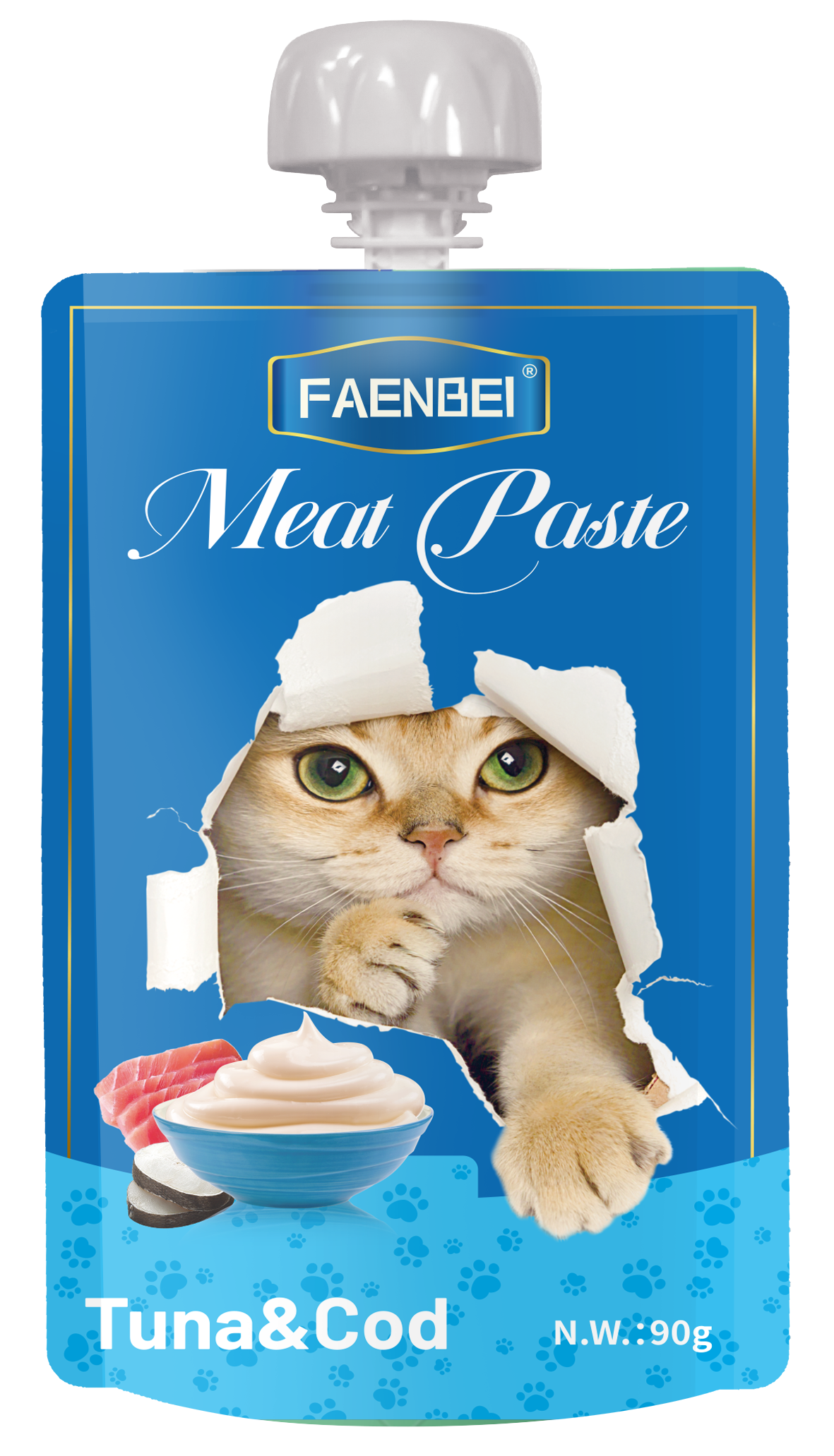 Cat Wet Food Pouch OEM Multiple Flavors Pouches Private Label Faenbei Wet Food Treat Pouch - Imagen 4