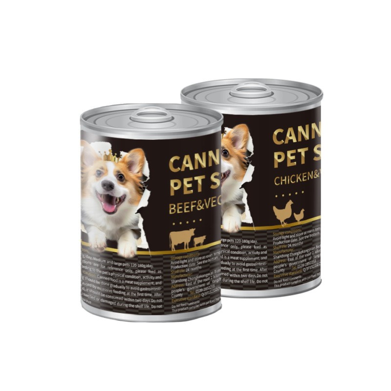 Factory Wholesale Delicious 375g Pet Canned Food Snacks Wet Dog Food Dog Can Food