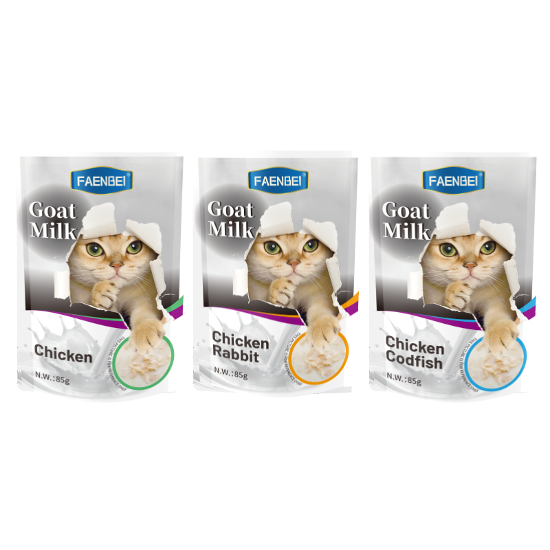 Pet Snacks Goat Milk Packs Cat Snacks Wet Food Packs Goat Milk 85g - Imagen 4