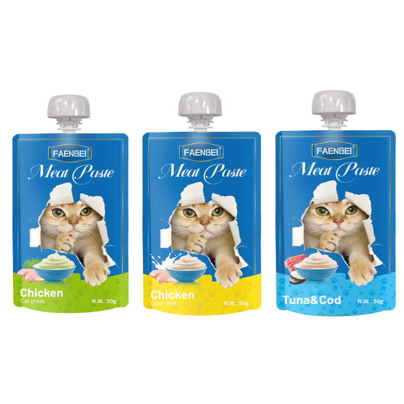 Cat Wet Food Pouch OEM Multiple Flavors Pouches Private Label Faenbei Wet Food Treat Pouch - Imagen 5