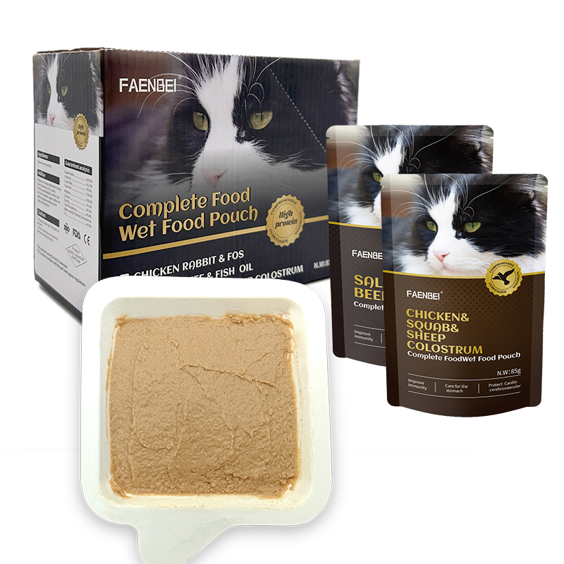 Pet Snacks Wet Food Pack Nutritious Cat Snacks 85g * 12 Sacs/box Chat Wet Treat Thon Poulet Boeuf 3 Saveurs - Imagem 4