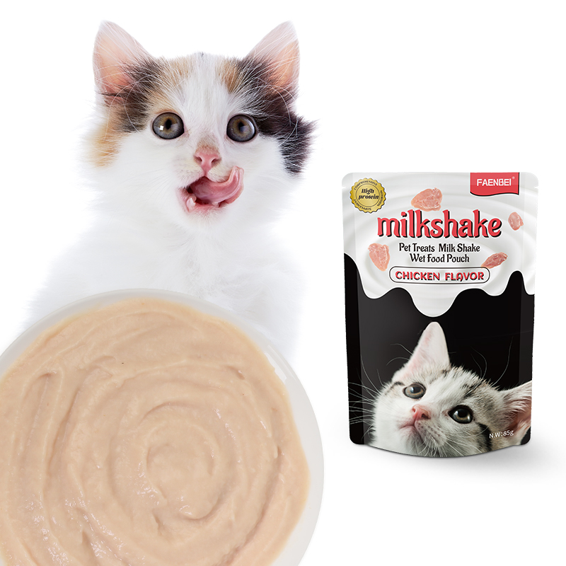 Wholesale Pet Snack Milkshake Fresh Packet Cat Wet Food Pouch 12 Bags/Box Chicken Goat Milk Tuna Goat Milk - Imagem 3