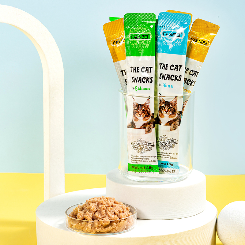 Latest Date Cat Snacks 15g Nutritional Cat Food Cat Wet Food OEM ODM Wholesale - Imagen 3