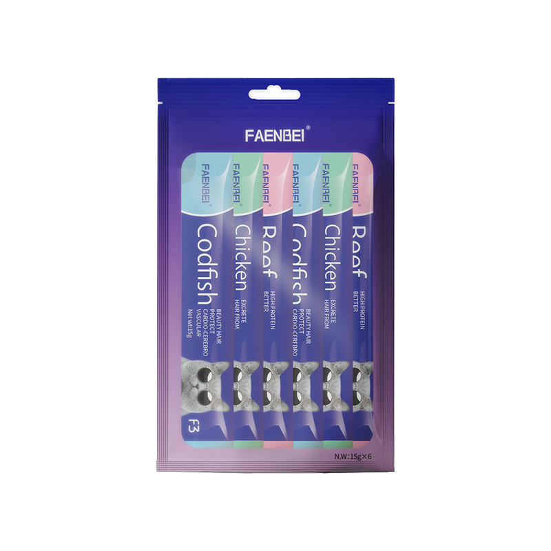 Export OEM/ODM Hot Sale Wet Food Cat Snacks Creamy Cat Bars Creamy Treat Cat Strips - Imagen 2