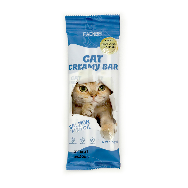 Fresh Meat Cat Strips Pet Liquid Cat Snacks Nutrition Wet Food Wholesale Cat Creamy Treat Chicken Tuna Salmon 15g*4 Pcs - Image 5