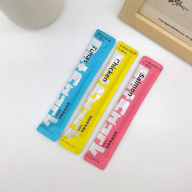 Factory Custom Pet Food 15g of Cat Stick Cat Food Snack Wet Food Creamy Treats High Protein Low Fat - Imagen 8