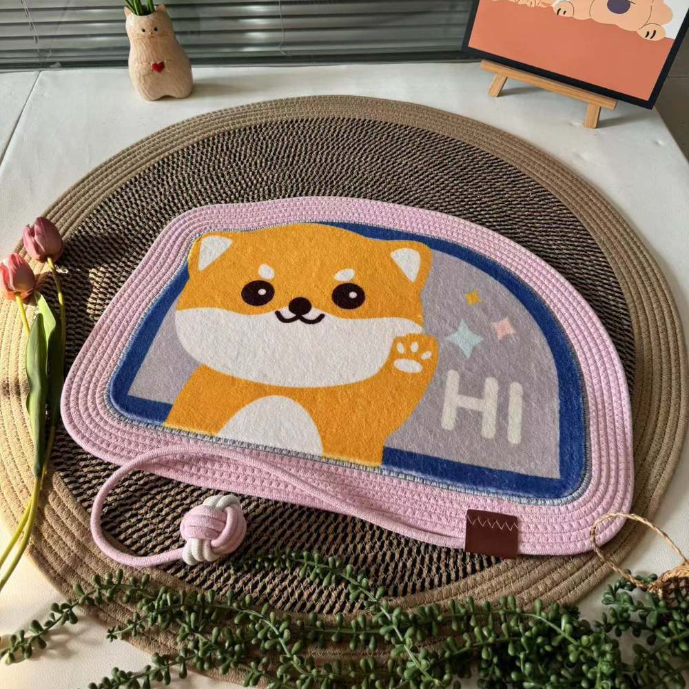 Hand-woven cat scratch pad sleeping bed - Wear-resistant, anti-slip, detachable and washable - Image 4