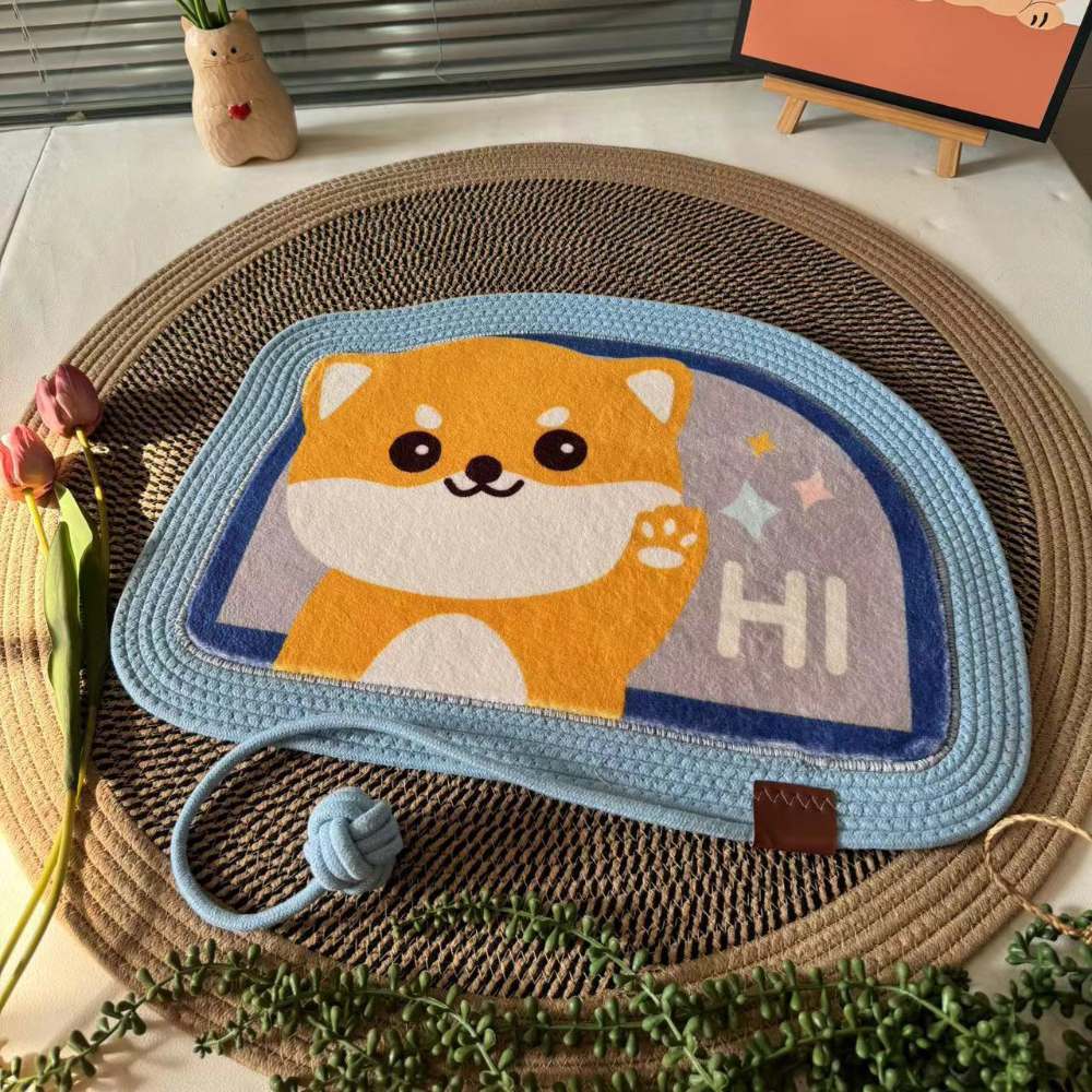 Hand-woven cat scratch pad sleeping bed - Wear-resistant, anti-slip, detachable and washable - Image 3