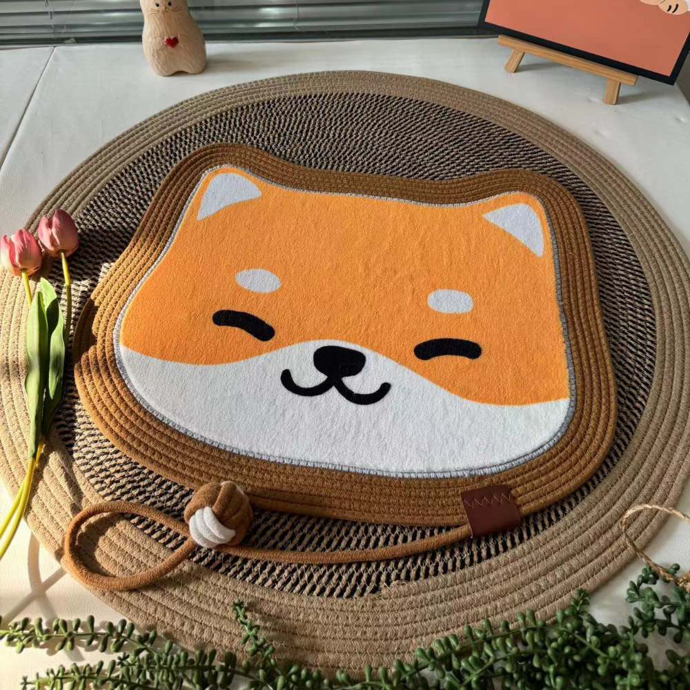 Hand-woven cat scratch pad sleeping bed - Wear-resistant, anti-slip, detachable and washable