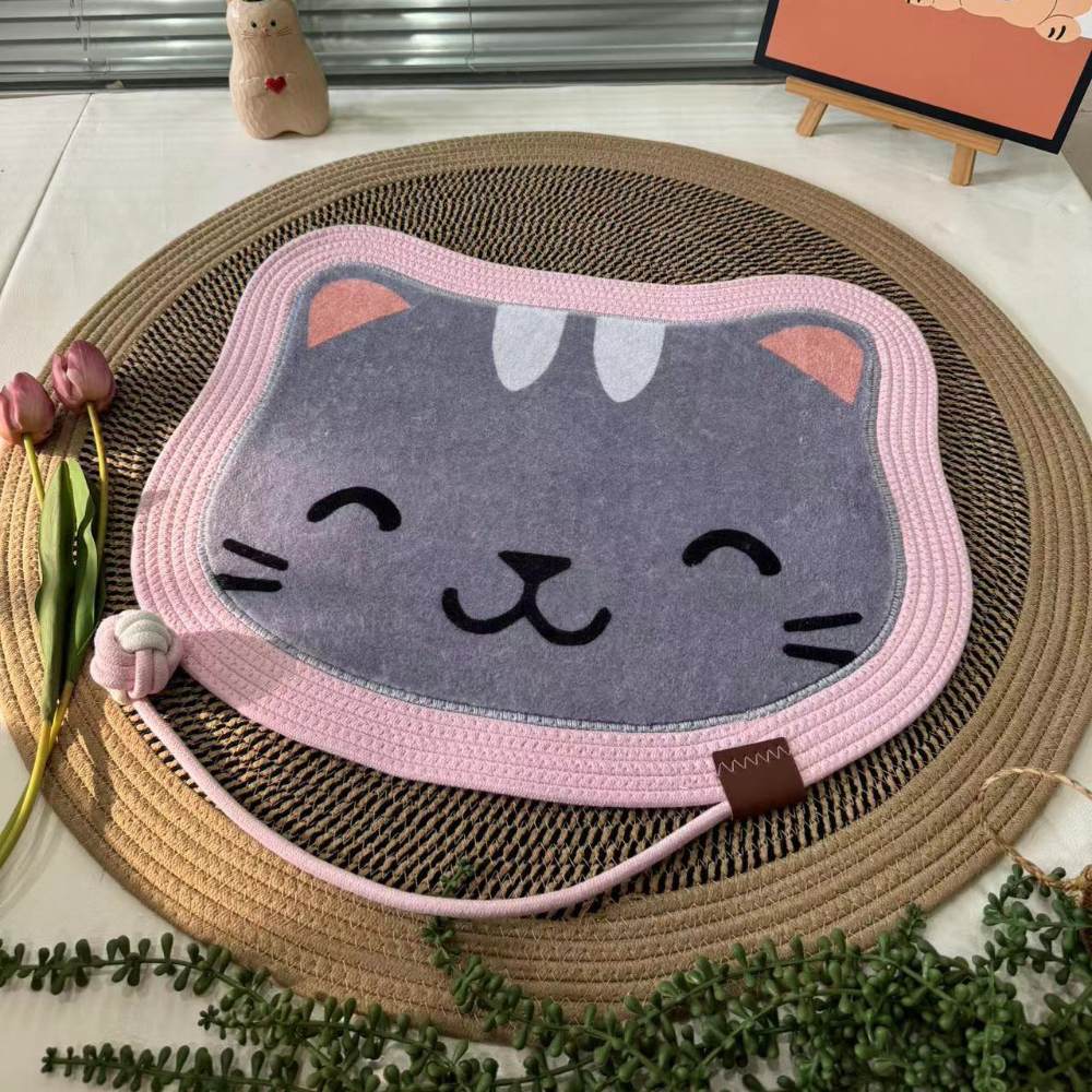 Hand-woven cat scratch pad sleeping bed - Wear-resistant, anti-slip, detachable and washable - Image 11