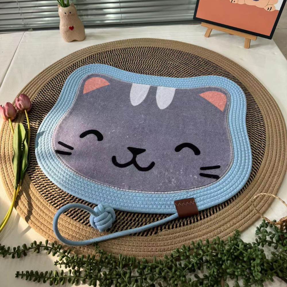 Hand-woven cat scratch pad sleeping bed - Wear-resistant, anti-slip, detachable and washable - Image 5